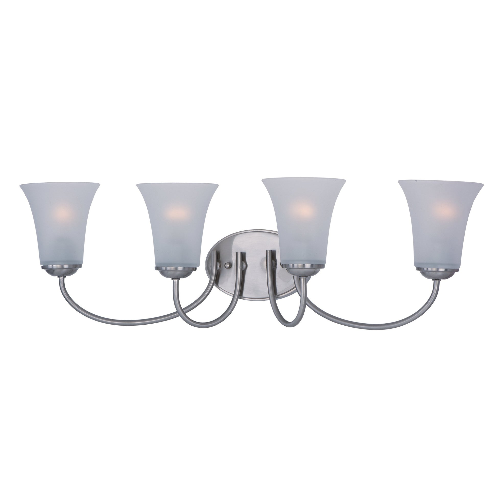 Maxim - 10054FTSN - Four Light Bath Vanity - Logan - Satin Nickel