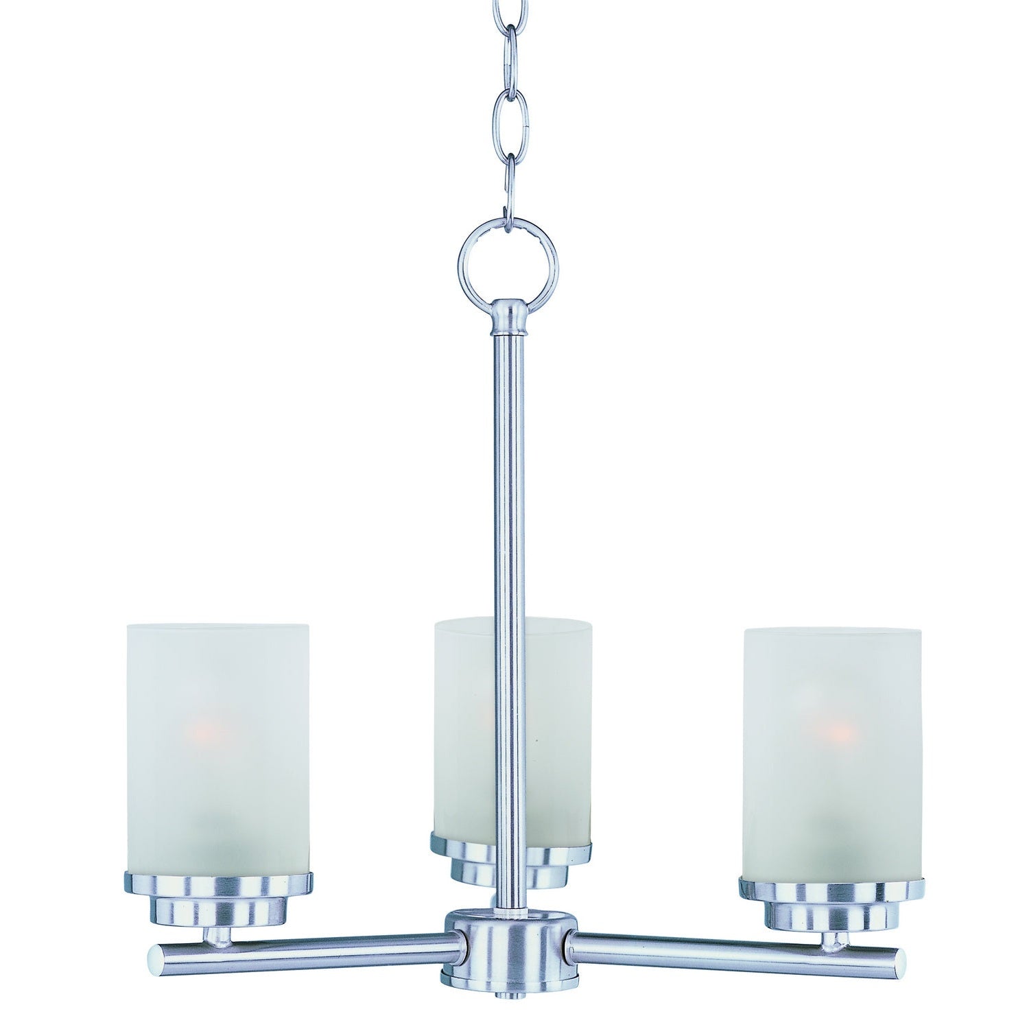 Maxim - 10203FTSN - Three Light Chandelier - Corona - Satin Nickel
