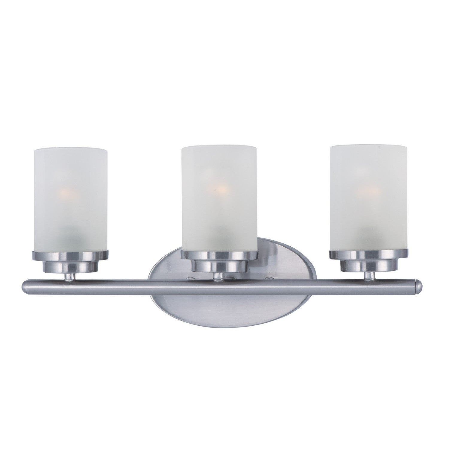 Maxim - 10213FTSN - Three Light Bath Vanity - Corona - Satin Nickel