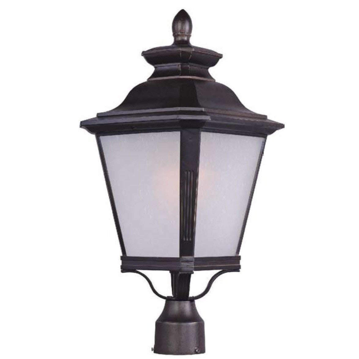 Maxim - 1121FSBZ - One Light Outdoor Pole/Post Lantern - Knoxville - Bronze