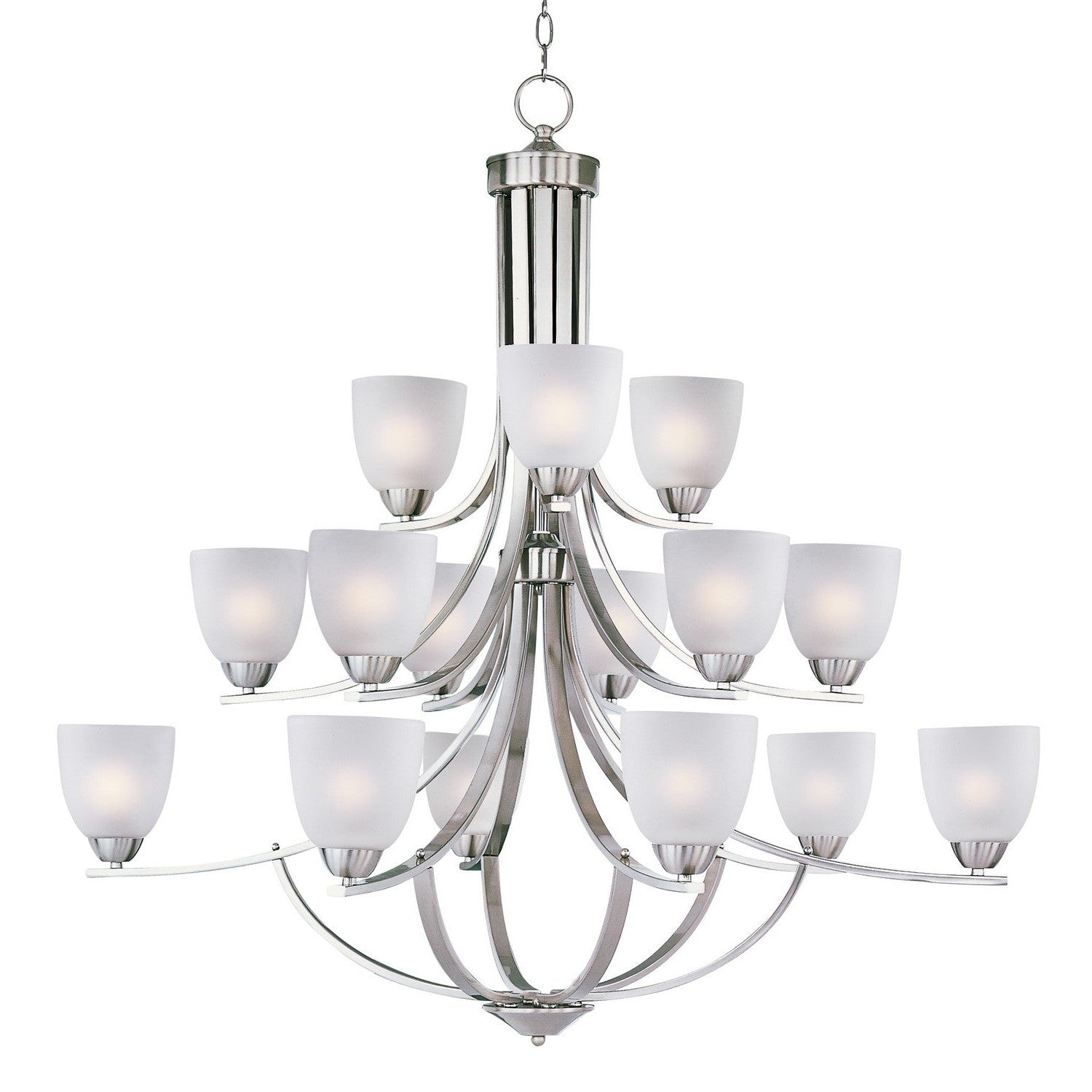 Maxim - 11228FTSN - 15 Light Chandelier - Axis - Satin Nickel