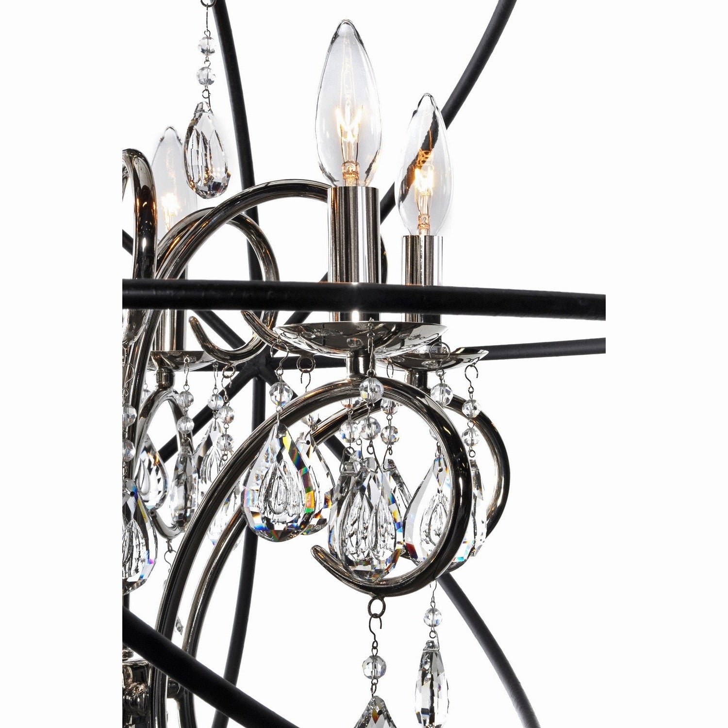 Maxim - 25144ARPN - Six Light Pendant - Orbit - Anthracite / Polished Nickel