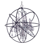 Maxim - 25145ARPN - Nine Light Pendant - Orbit - Anthracite / Polished Nickel
