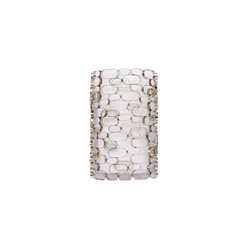Avenue Lighting - HF1705-PN - Two Light Wall Sconce - Ventura Blvd. - Polish Nickel / White Slik Shade