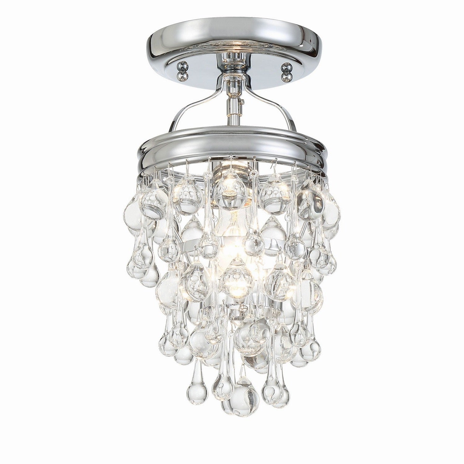 Crystorama - 131-CH_CEILING - One Light Semi Flush Mount - Calypso - Polished Chrome
