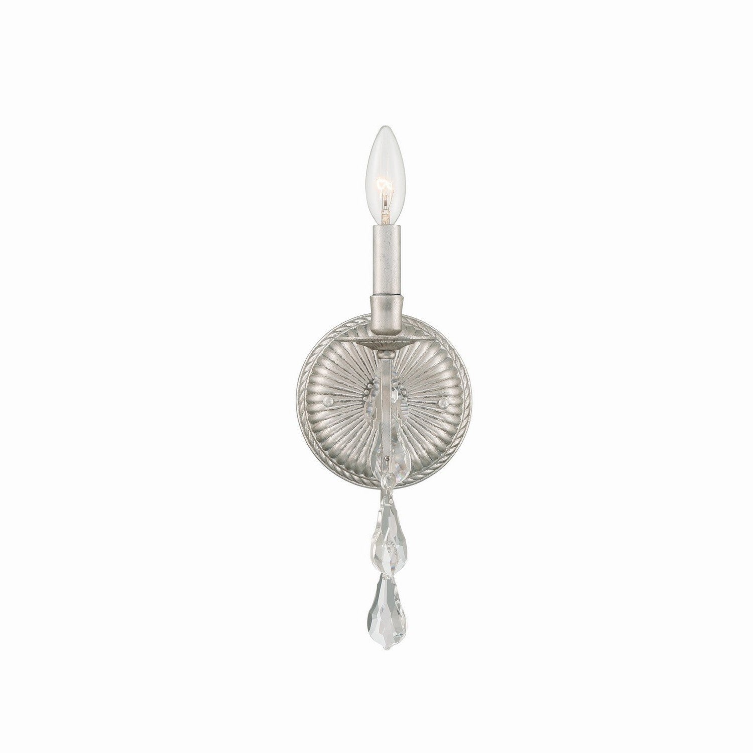 Crystorama - 5011-OS-CL-MWP - One Light Wall Sconce - Ashton - Olde Silver