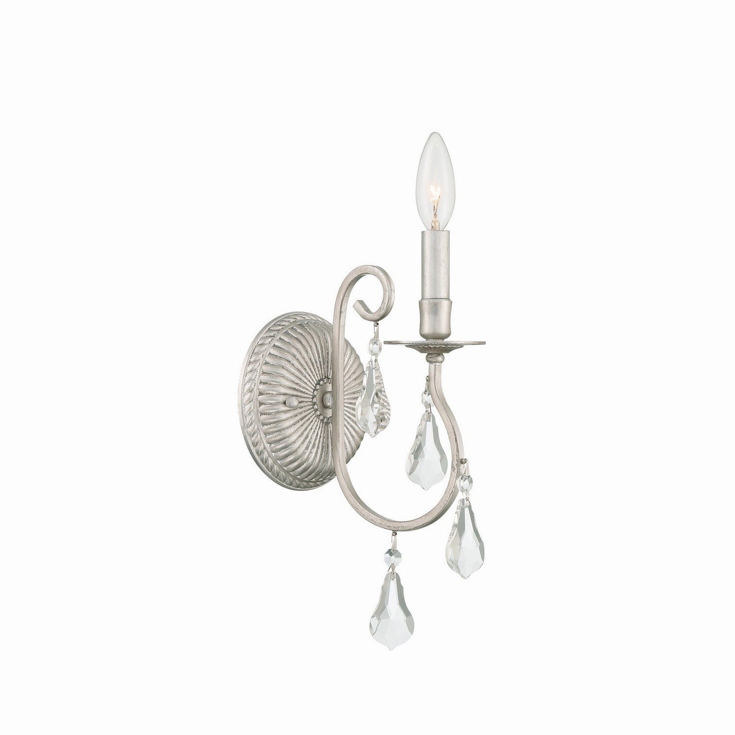 Crystorama - 5011-OS-CL-MWP - One Light Wall Sconce - Ashton - Olde Silver