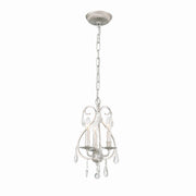 Crystorama - 5013-OS-CL-MWP - Three Light Mini Chandelier - Ashton - Olde Silver