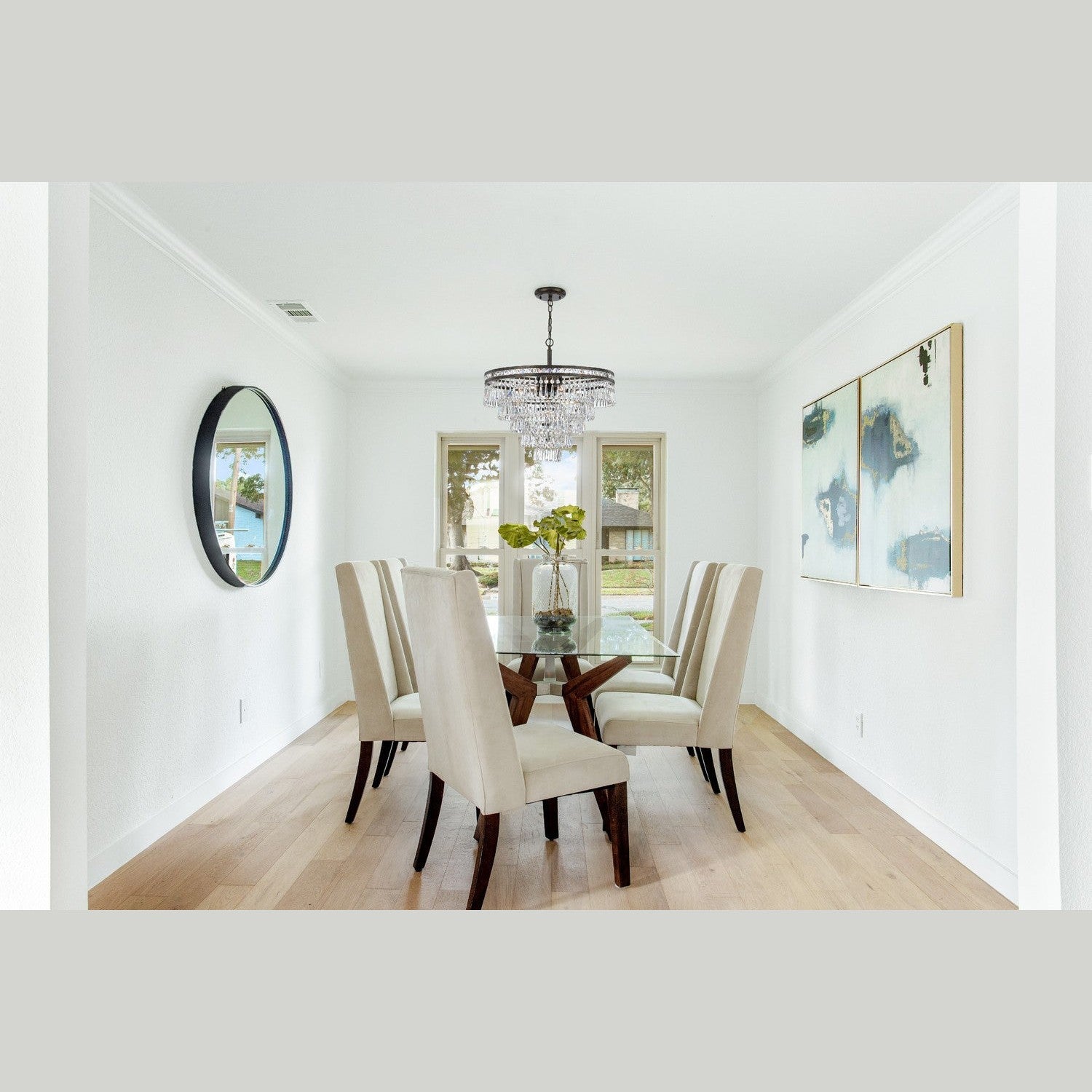 Crystorama - 5264-EB-CL-MWP - Seven Light Chandelier - Mercer - English Bronze