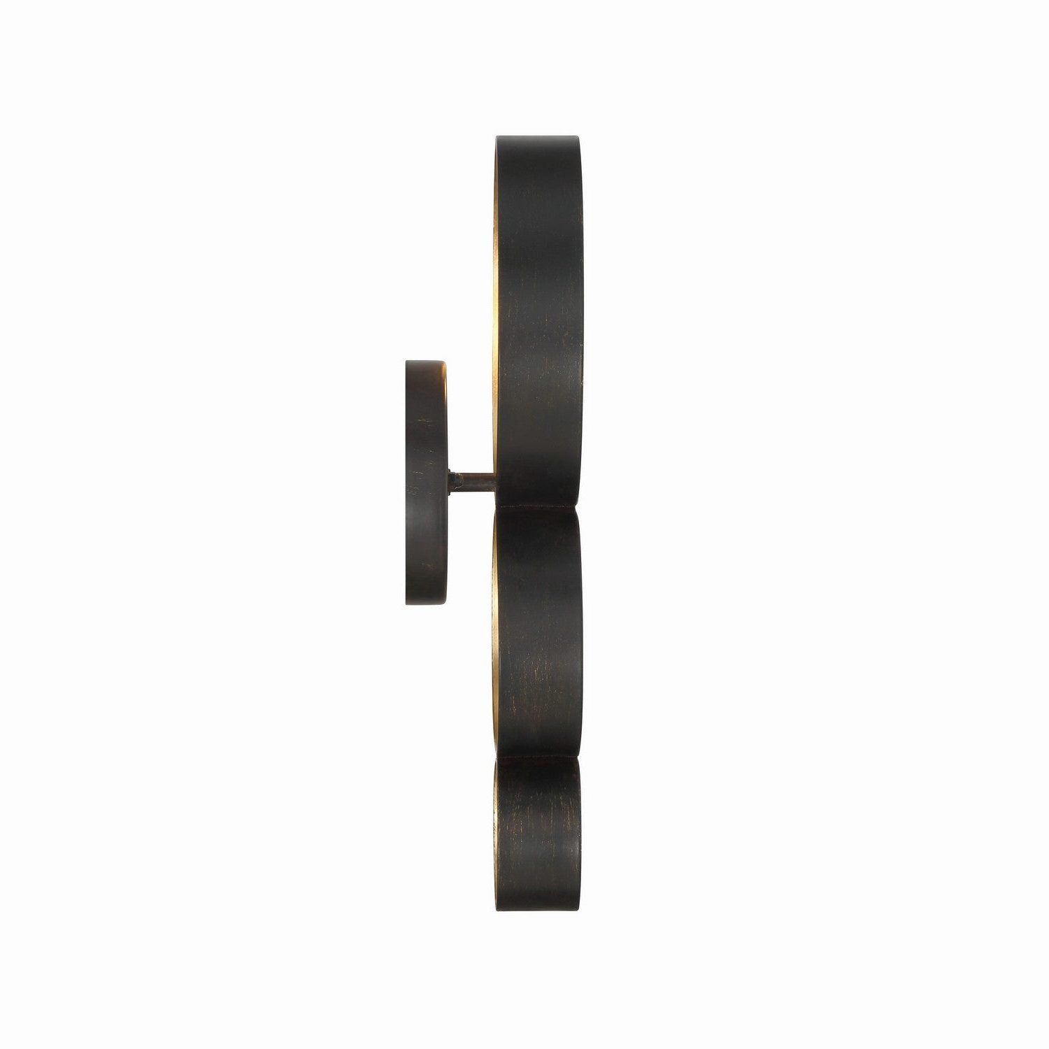 Crystorama - 581-EB-GA - One Light Wall Sconce - Luna - English Bronze + Antique Gold