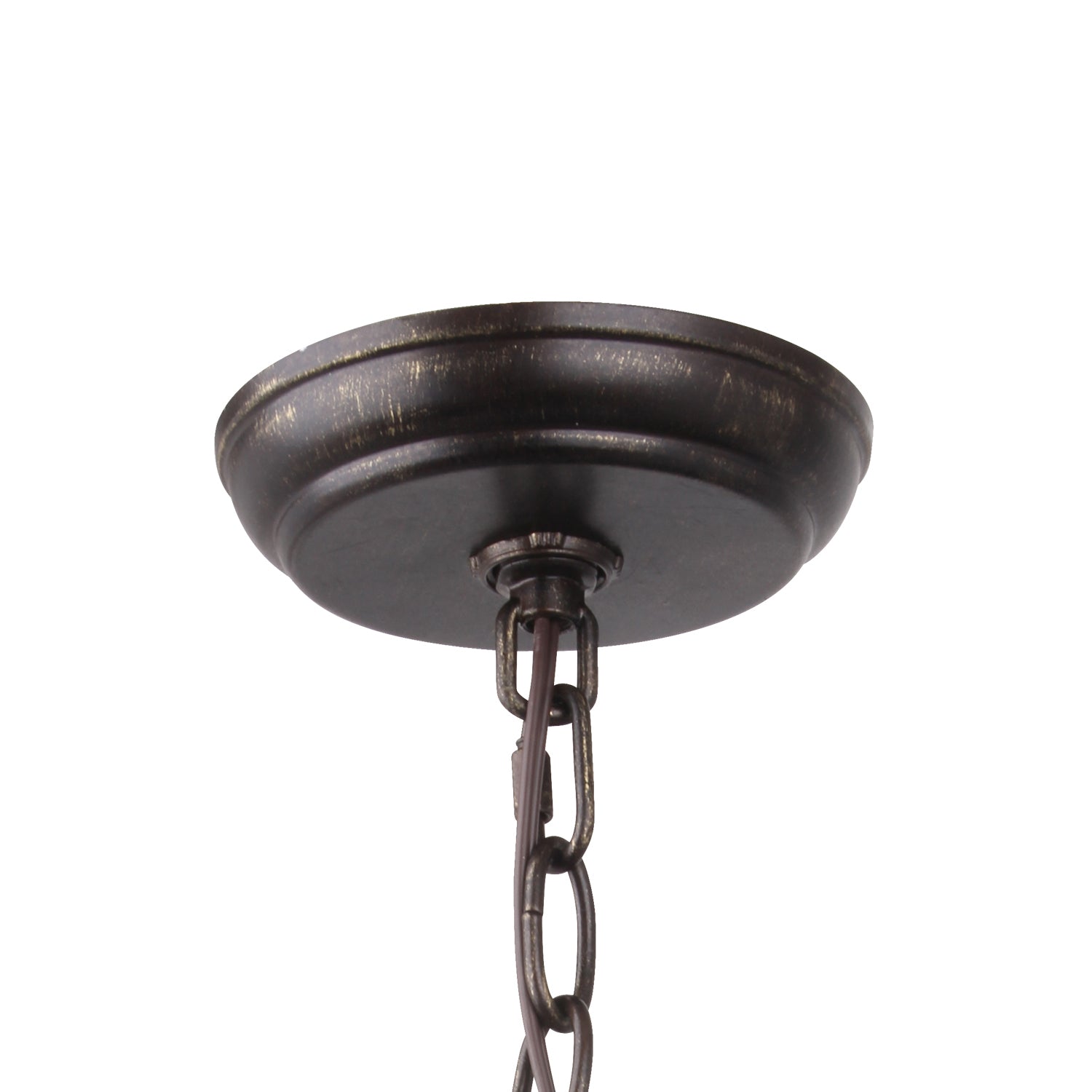 Crystorama - 585-EB-GA - Six Light Chandelier - Luna - English Bronze + Antique Gold