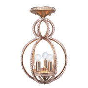 Crystorama - 6760-DT_CEILING - Three Light Semi Flush Mount - Garland - Distressed Twilight