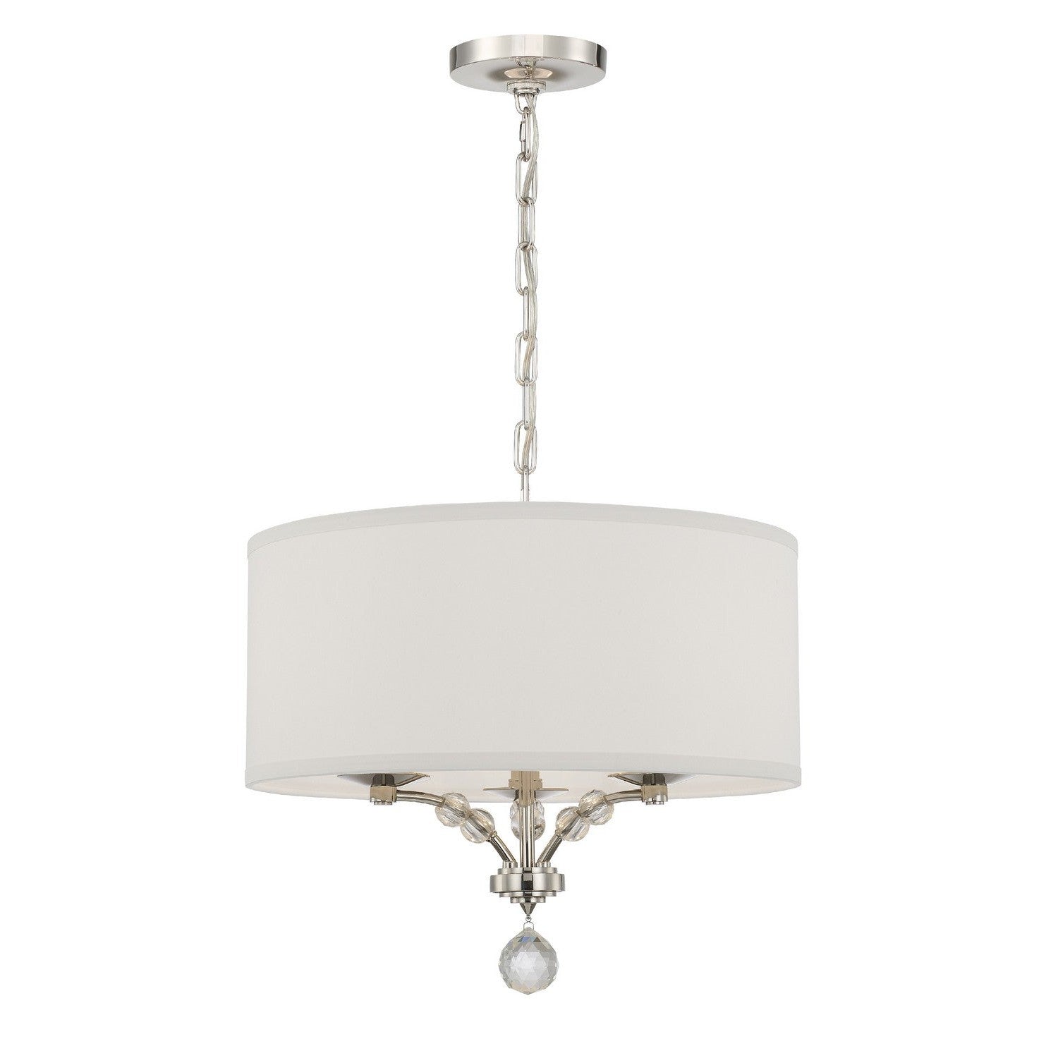 Crystorama - 8005-PN - Three Light Mini Chandelier - Mirage - Polished Nickel