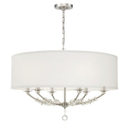 Crystorama - 8006-PN - Six Light Chandelier - Mirage - Polished Nickel