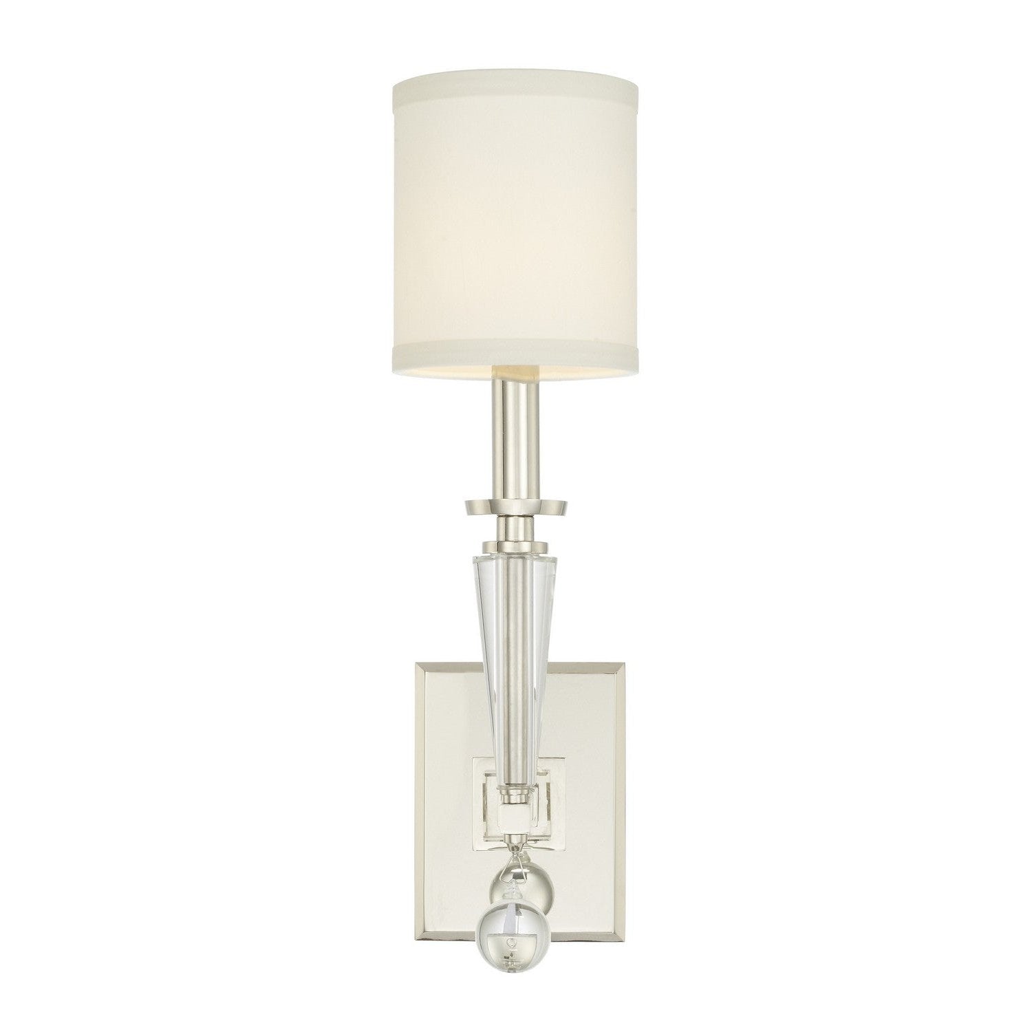 Crystorama - 8101-PN - One Light Wall Sconce - Paxton - Polished Nickel