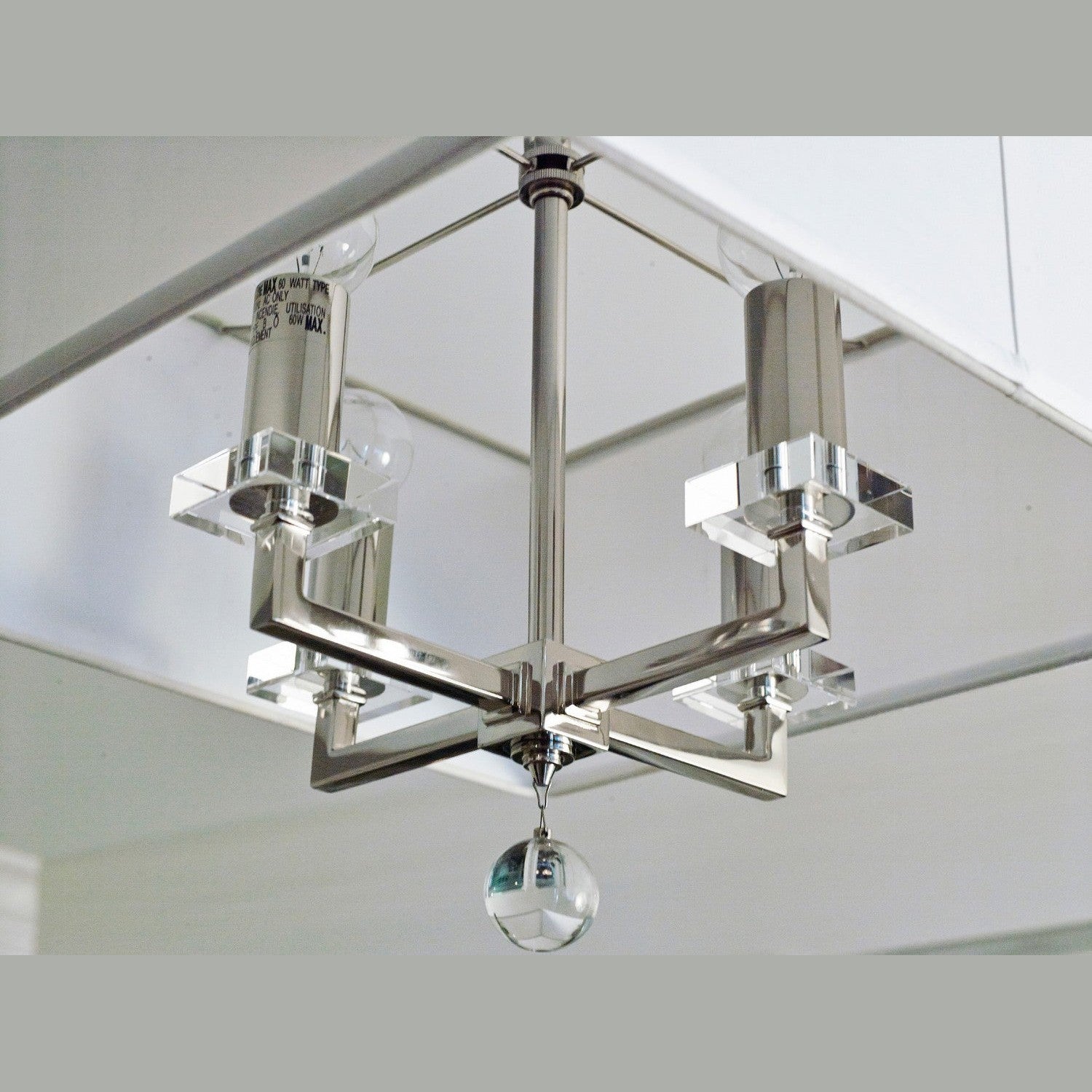 Crystorama - 8105-PN - Four Light Chandelier - Paxton - Polished Nickel