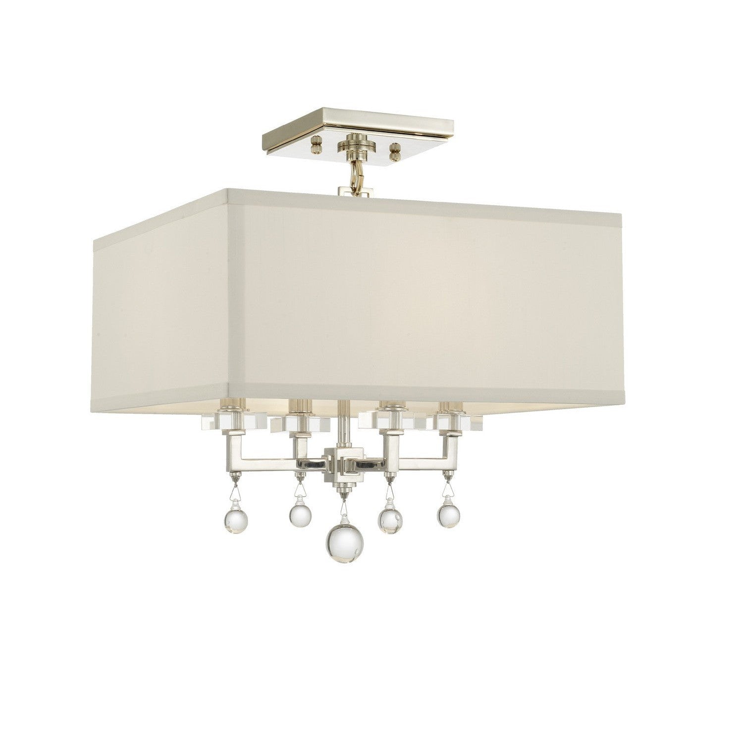 Crystorama - 8105-PN_CEILING - Four Light Semi Flush Mount - Paxton - Polished Nickel