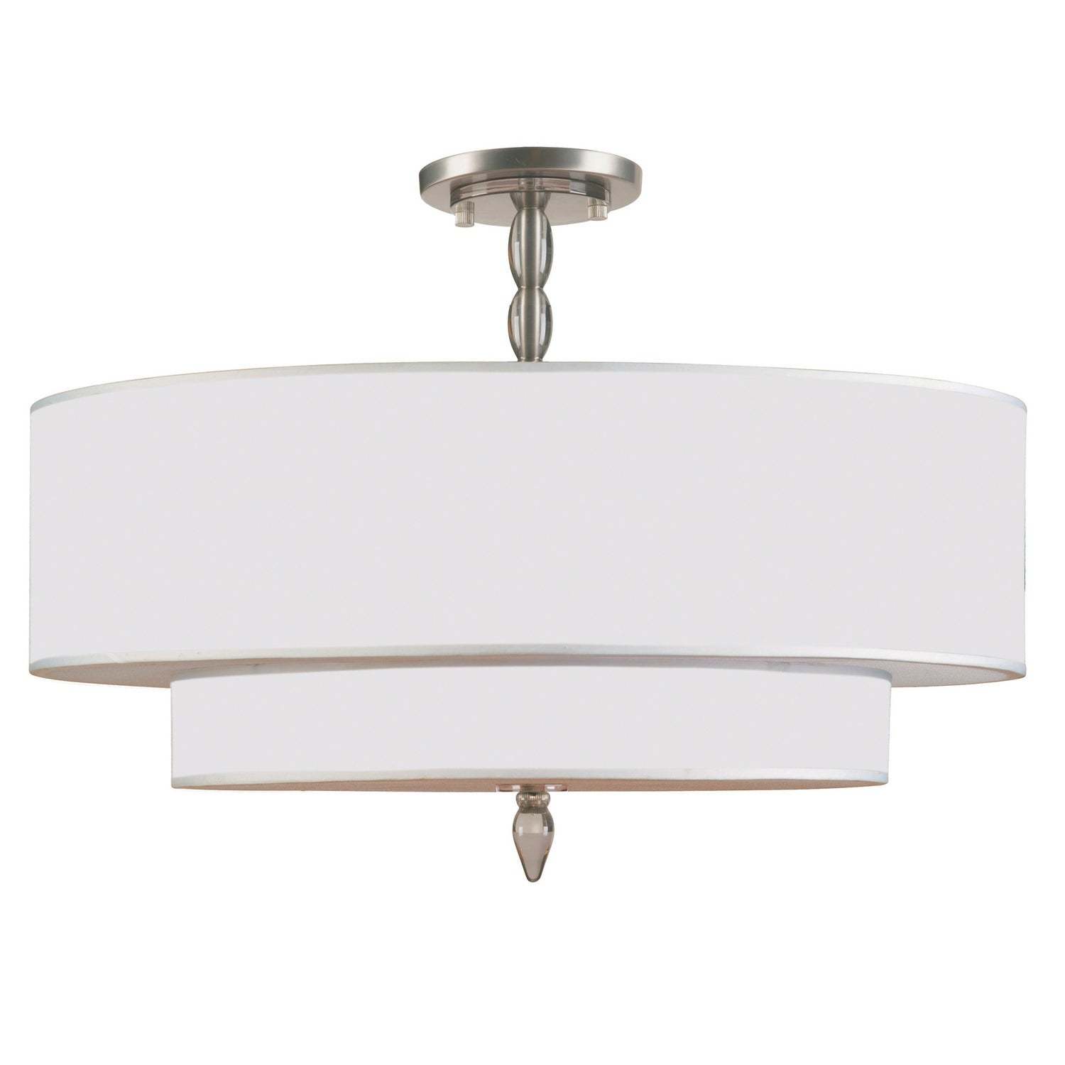 Crystorama - 9507-SN_CEILING - Five Light Semi Flush Mount - Luxo - Satin Nickel