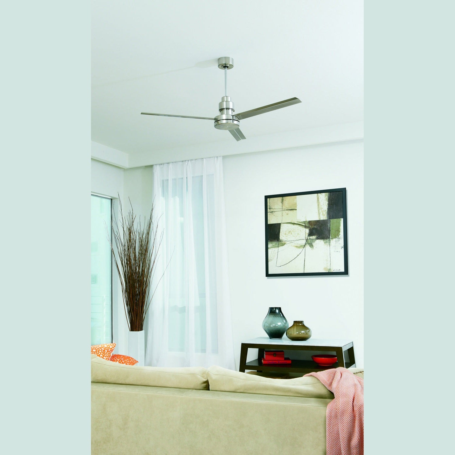 Craftmade - MND54BNK3 - 54" Ceiling Fan - Mondo 54 - Brushed Polished Nickel