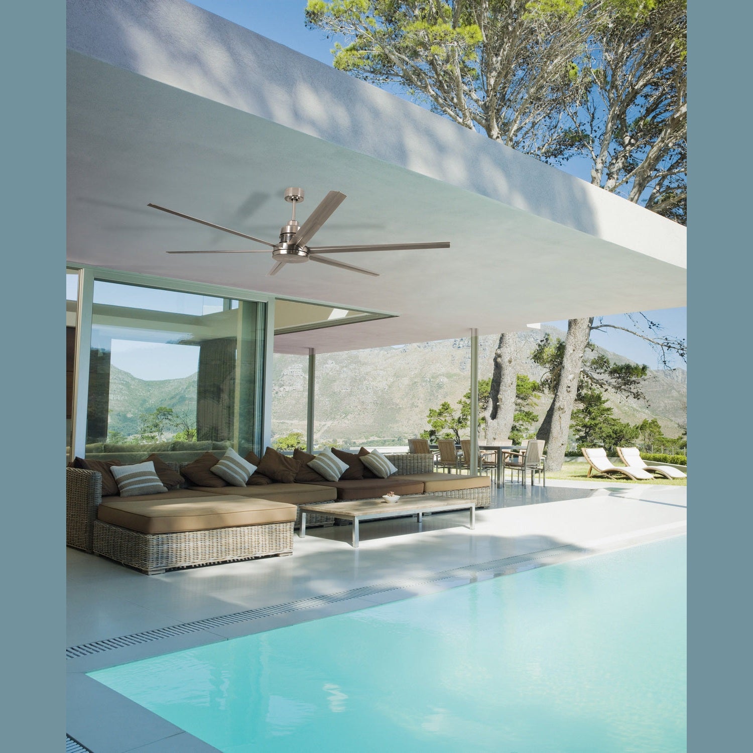 Craftmade - MND72BNK6 - 72" Ceiling Fan - Mondo 72 - Brushed Polished Nickel