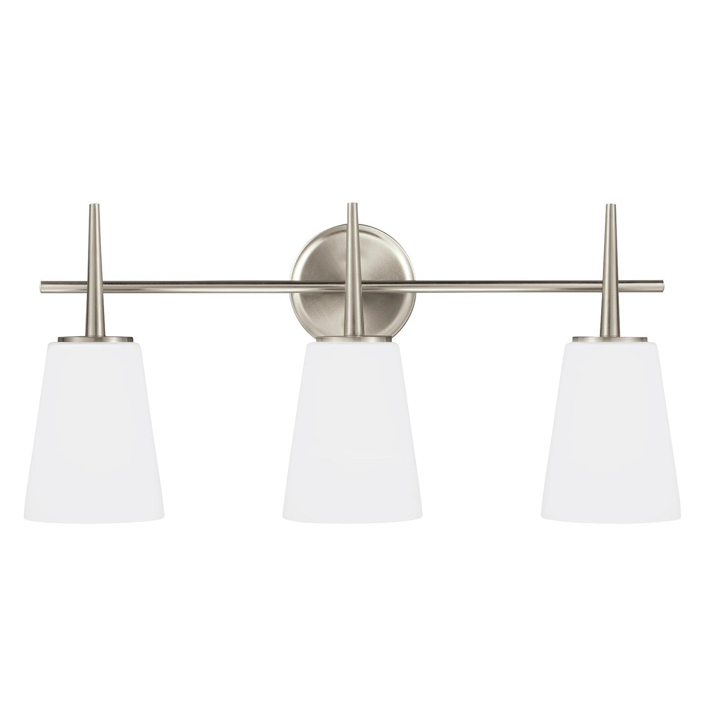 Generation Lighting - 4440403-962 - Three Light Wall / Bath - Driscoll - Brushed Nickel