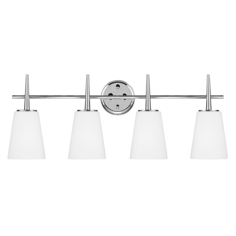 Generation Lighting - 4440404-05 - Four Light Wall / Bath - Driscoll - Chrome