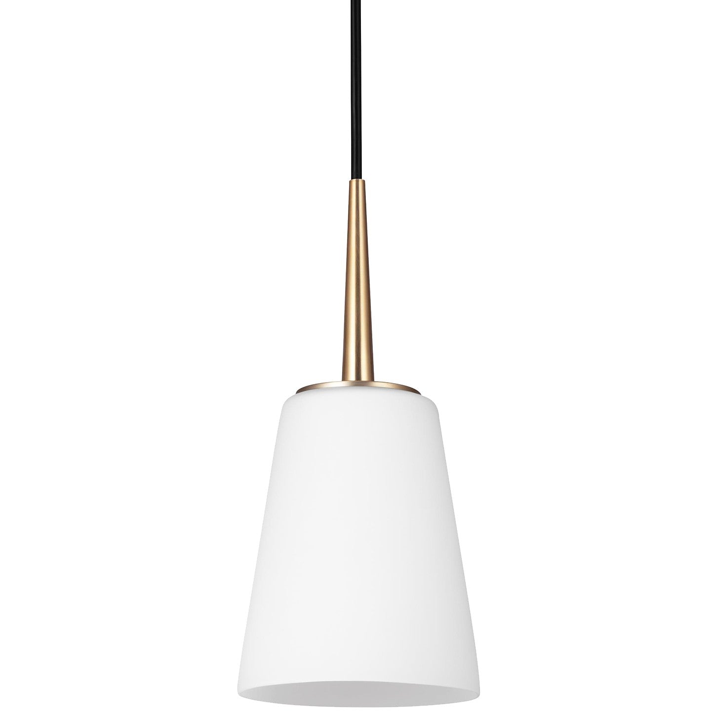 Generation Lighting - 6140401-848 - One Light Mini-Pendant - Driscoll - Satin Brass