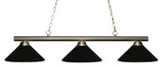 Z-Lite - 155-3BN-MMB - Three Light Billiard - Sharp Shooter - Brushed Nickel
