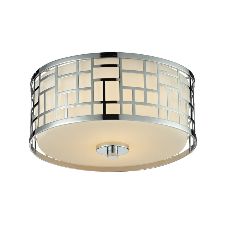 Z-Lite - 328F12-CH - Two Light Flush Mount - Elea - Chrome