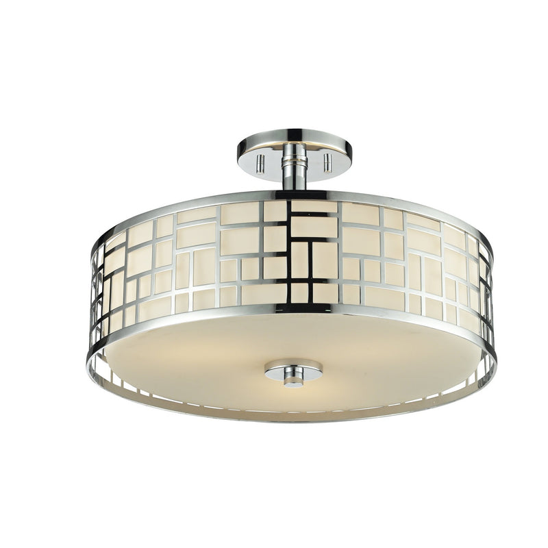 Z-Lite - 328-SF16-CH - Three Light Semi Flush Mount - Elea - Chrome