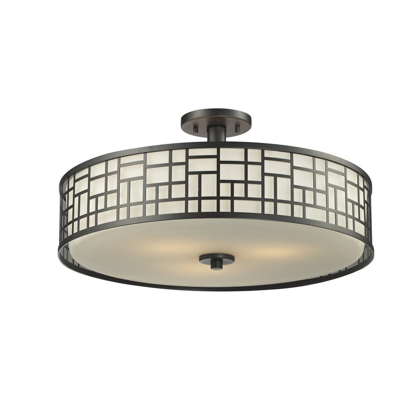 Z-Lite - 329-SF20-BRZ - Three Light Semi Flush Mount - Elea - Bronze