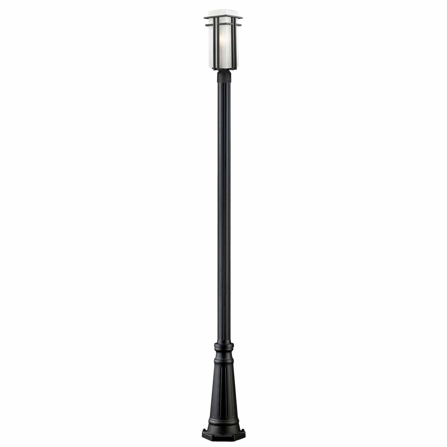 Z-Lite - 549PHBR-519P-BK - One Light Outdoor Post Mounted Fixture - Abbey - Black