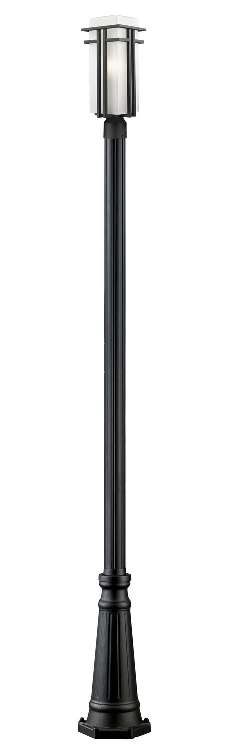 Z-Lite - 549PHBR-519P-BK - One Light Outdoor Post Mounted Fixture - Abbey - Black