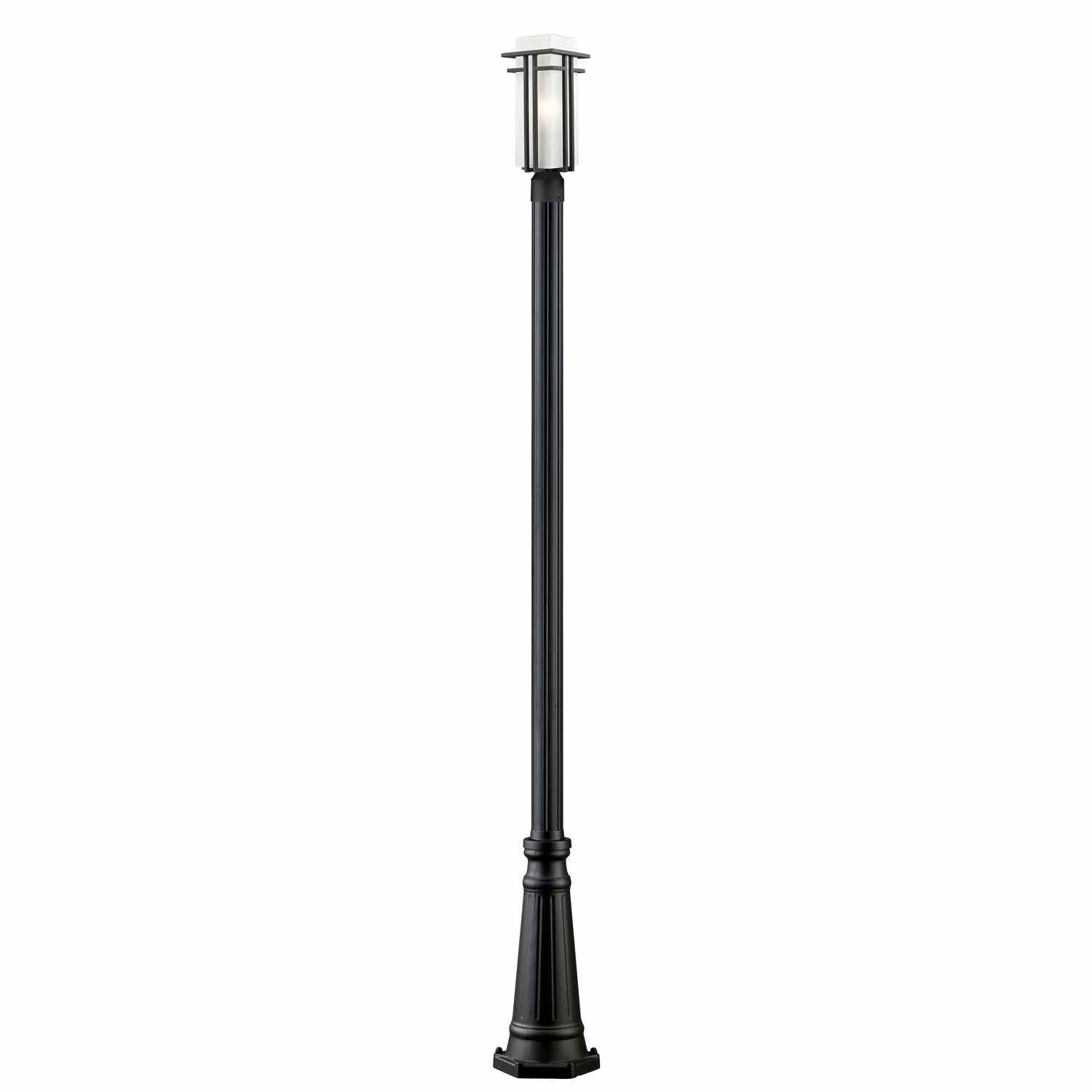 Z-Lite - 549PHMR-519P-BK - One Light Outdoor Post Mounted Fixture - Abbey - Black