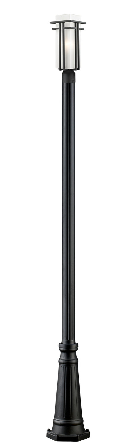 Z-Lite - 549PHMR-519P-BK - One Light Outdoor Post Mounted Fixture - Abbey - Black