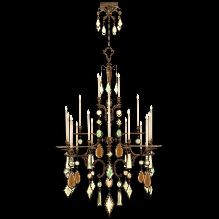 Fine Art Handcrafted Lighting - 709440-1ST - 24 Light Chandelier - Encased Gems - Bronze