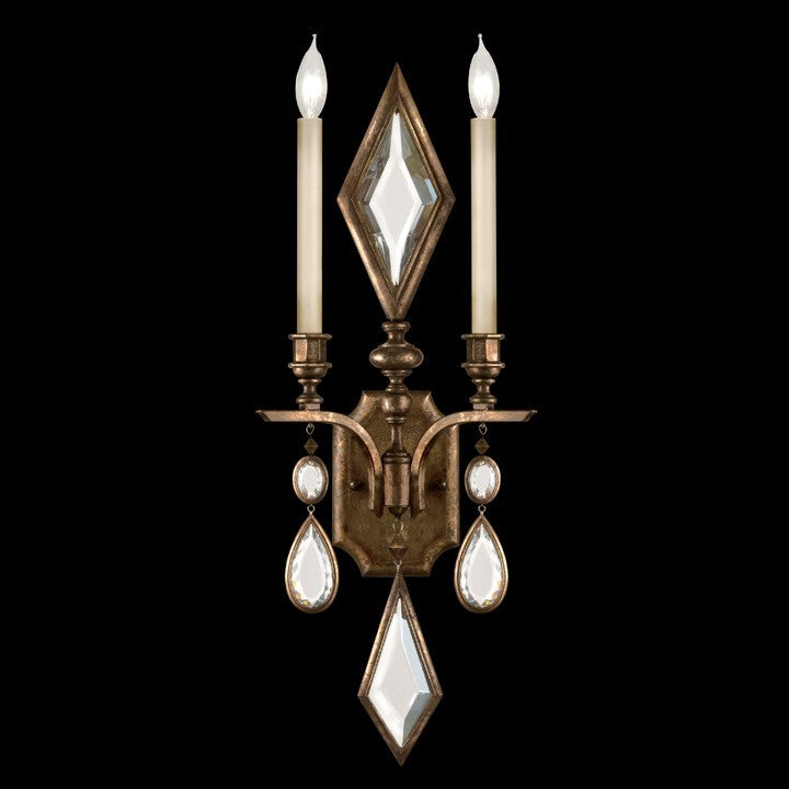 Fine Art Handcrafted Lighting - 718150-3ST - Two Light Wall Sconce - Encased Gems - Bronze