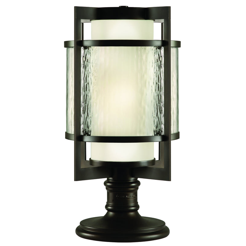 Fine Art Handcrafted Lighting - 817583ST - Two Light Outdoor Pier/Post Mount - Singapore Moderne Outdoor - Bronze