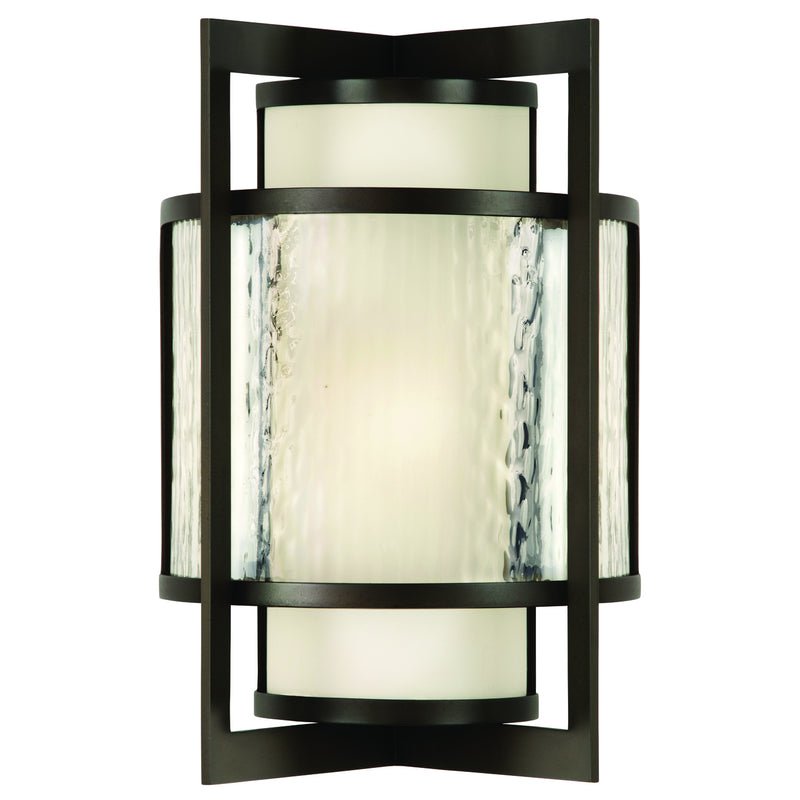 Fine Art Handcrafted Lighting - 818281ST - Two Light Outdoor Wall Sconce - Singapore Moderne Outdoor - Bronze