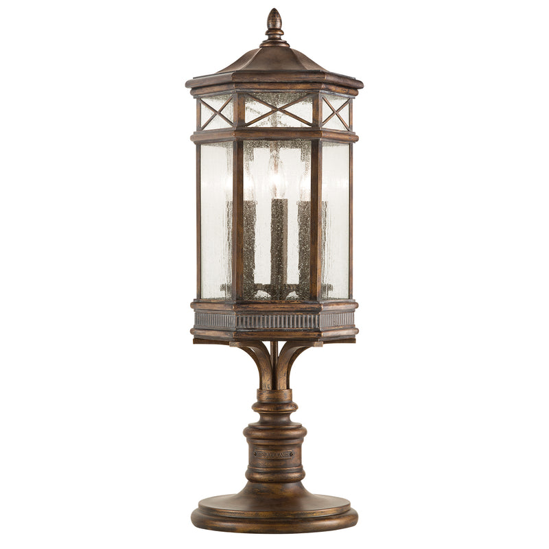 Fine Art Handcrafted Lighting - 836980ST - Three Light Outdoor Pier/Post Mount - Holland Park - Bronze