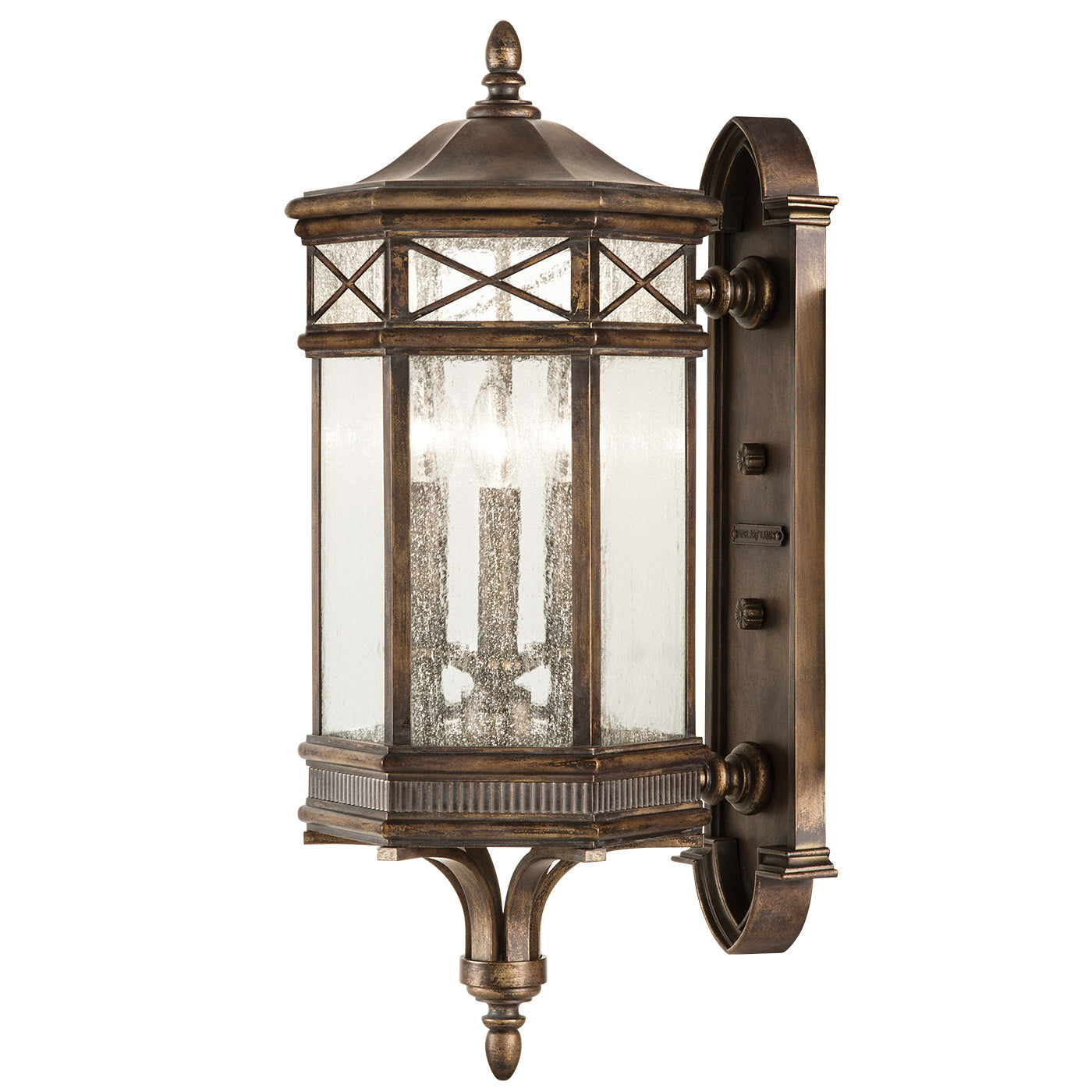 Fine Art Handcrafted Lighting - 837481ST - Three Light Outdoor Wall Mount - Holland Park - Bronze