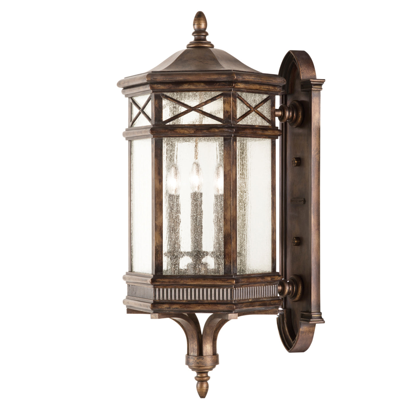 Fine Art Handcrafted Lighting - 837681ST - Three Light Outdoor Wall Mount - Holland Park - Bronze