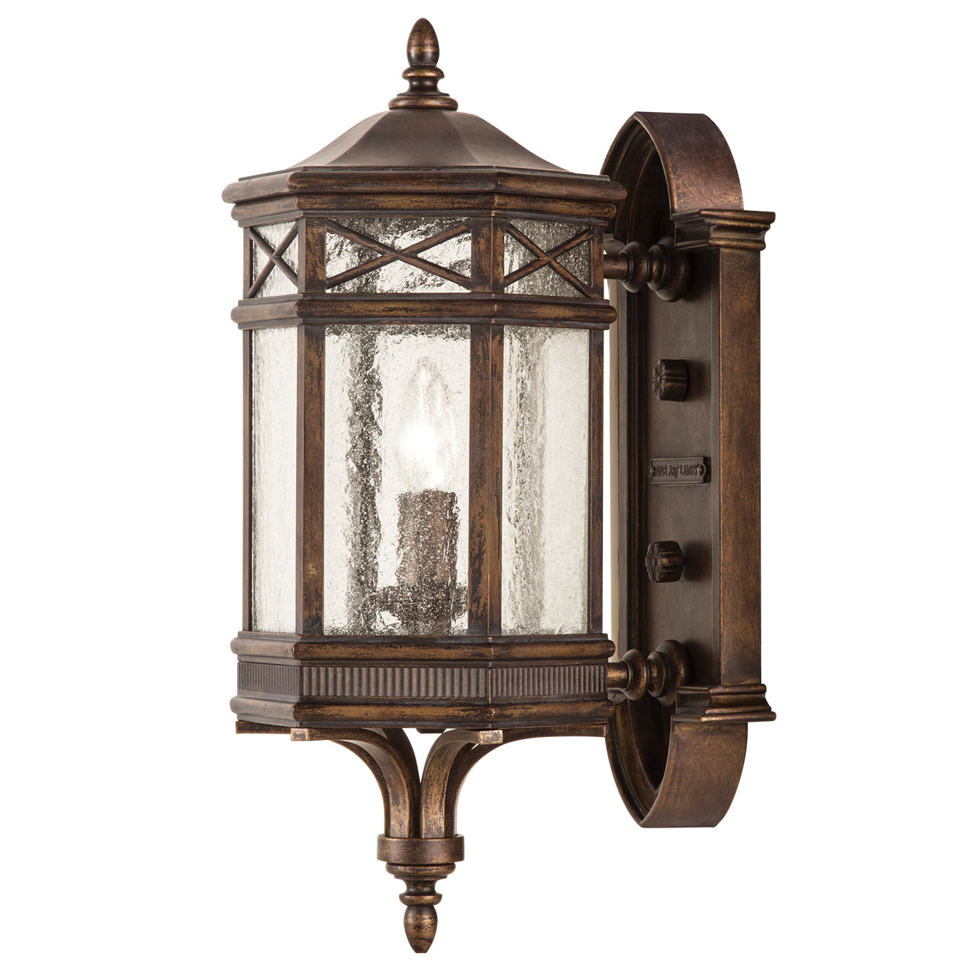 Fine Art Handcrafted Lighting - 844881ST - One Light Outdoor Wall Mount - Holland Park - Bronze