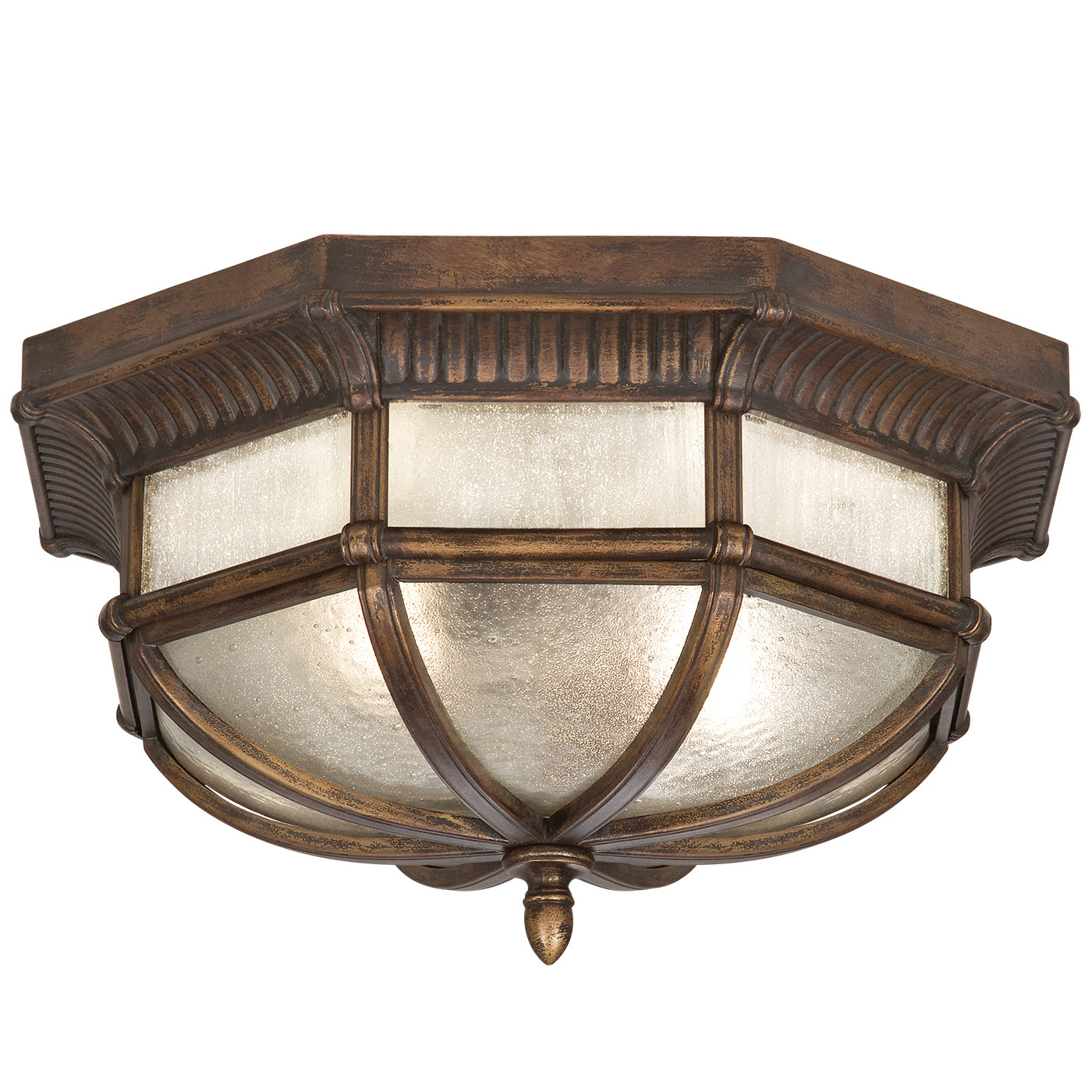 Fine Art Handcrafted Lighting - 845282ST - Two Light Outdoor Flush Mount - Holland Park - Bronze