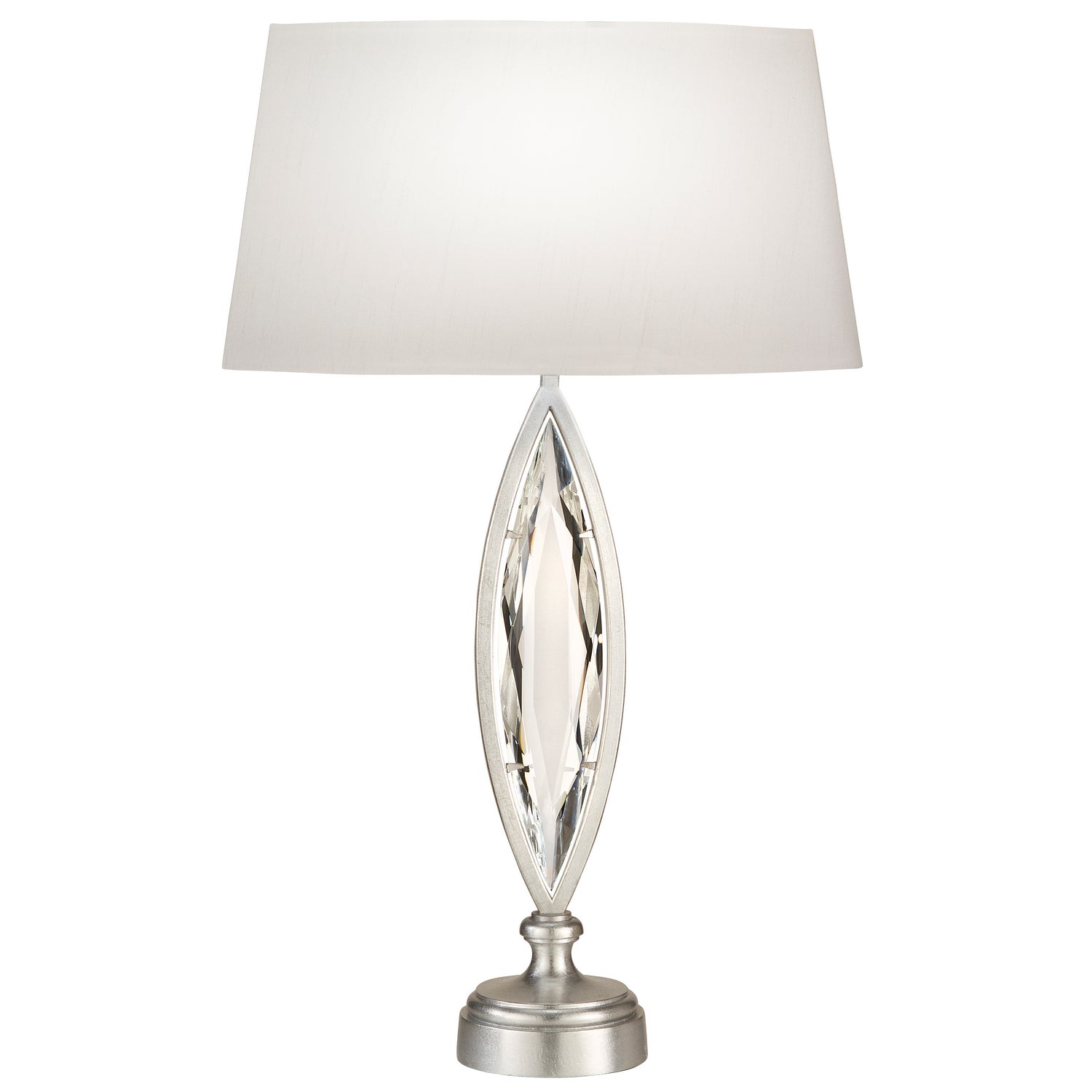 Fine Art Handcrafted Lighting - 850210-12ST - One Light Table Lamp - Marquise - Silver
