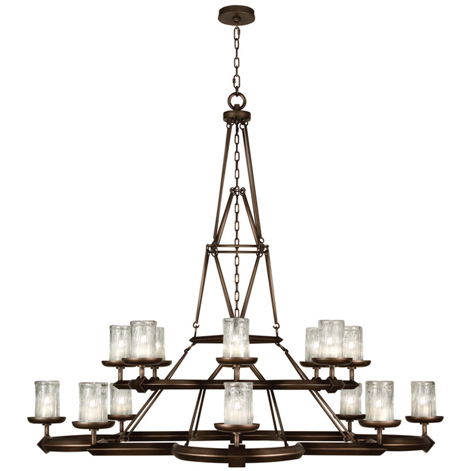 Fine Art Handcrafted Lighting - 860540ST - 16 Light Chandelier - Liaison - Bronze