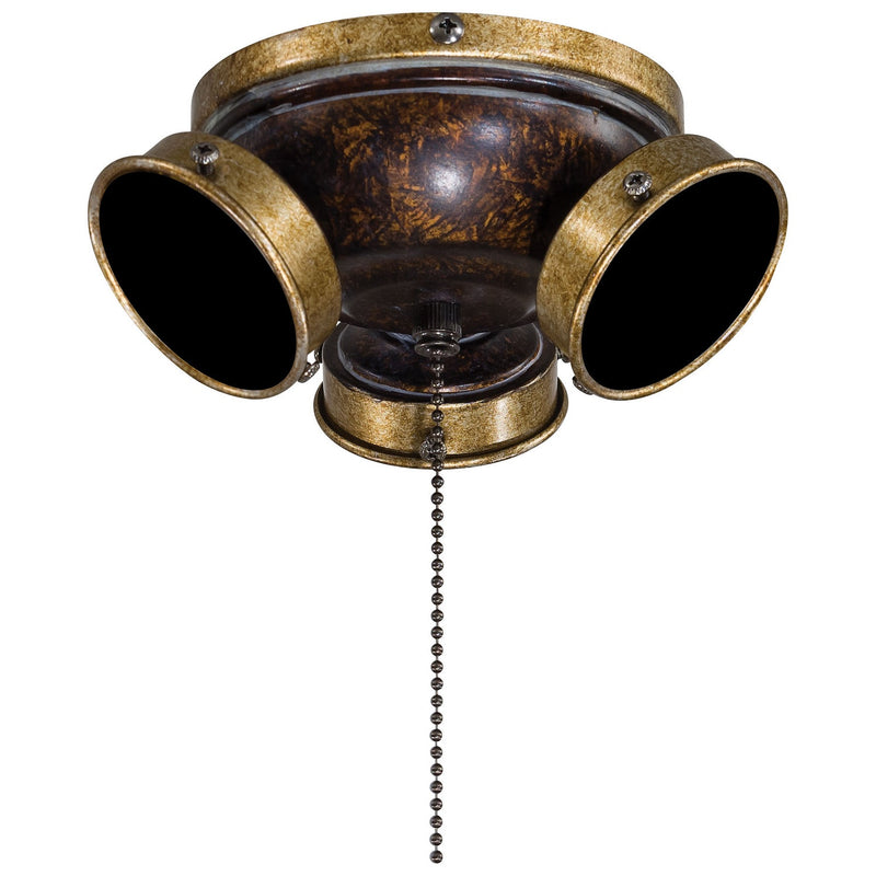 Minka Aire - K35-MCG - Three Light Fan Light Kit - Minka Aire - Mottled Copper W/ Gold Highlights