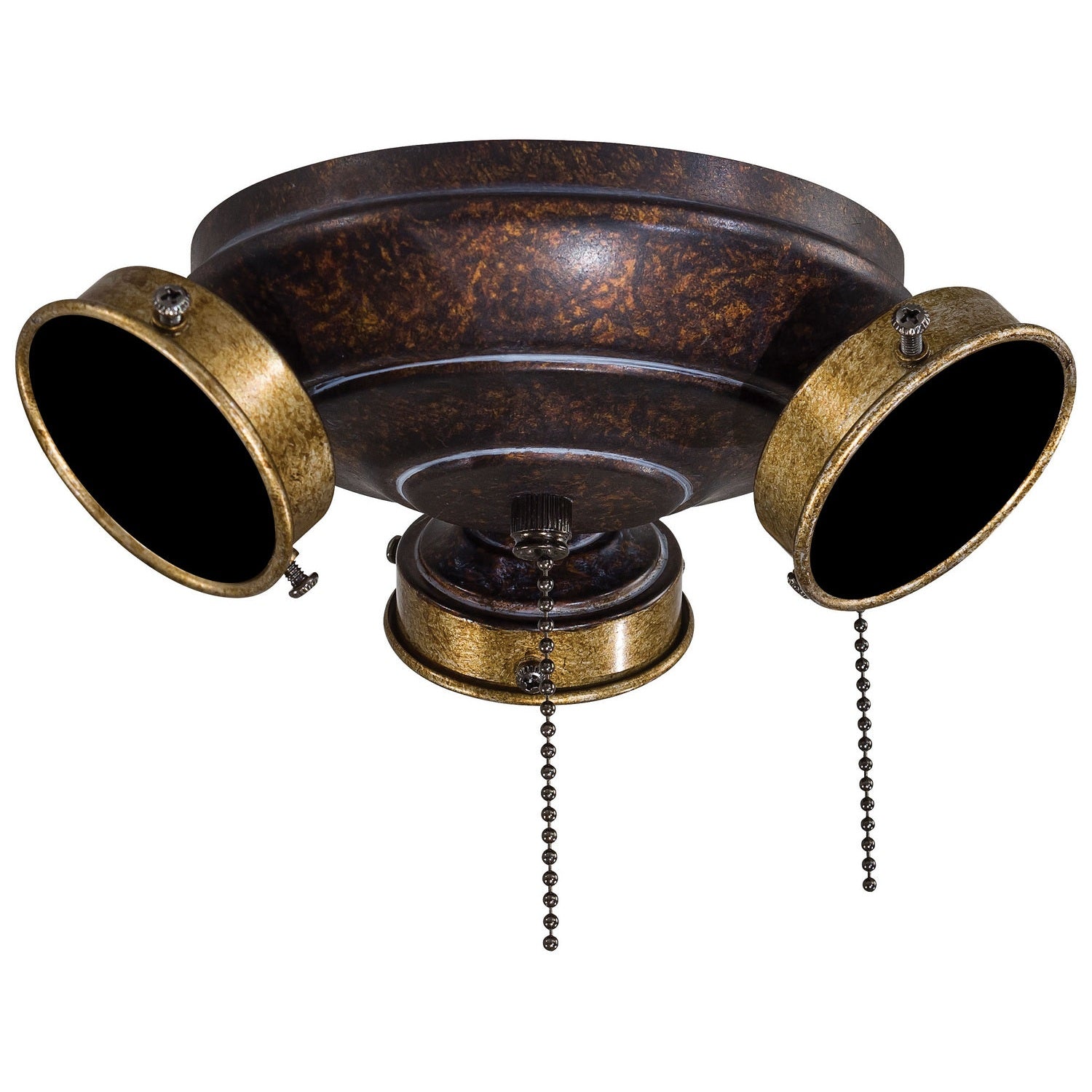 Minka Aire - K9614-MCG - Three Light Fan Light Kit - Timeless - Mottled Copper W/ Gold Highlights