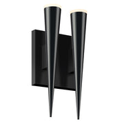 Sonneman - 2382.25 - LED Wall Sconce - Micro Cone - Satin Black