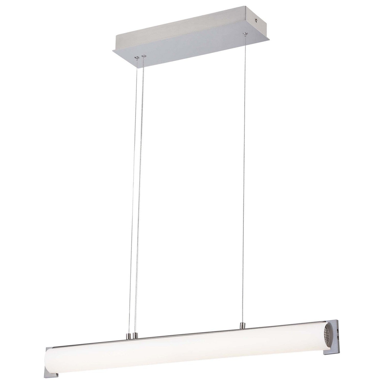 George Kovacs - P1151-084-L - LED Island Pendant - Tube - Brushed Nickel
